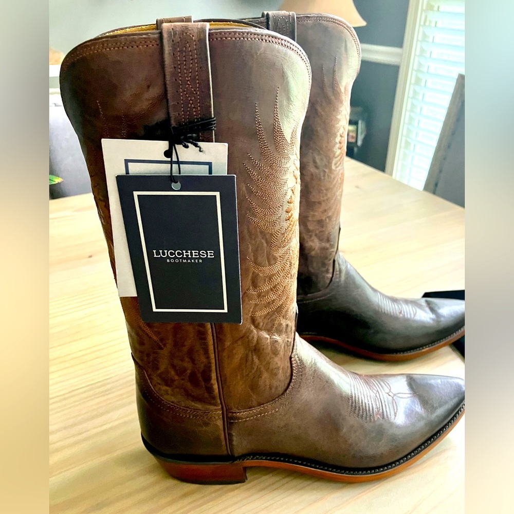 Lucchese Mens Cowboy Boots. Eric Church - Outsider Edition. Size 10 1/2 D.